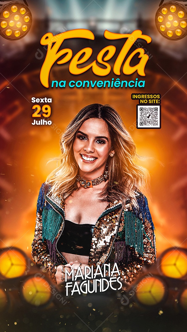 Story Festa na Conveniência Mariana Fagundes Flyer Social Media PSD Editável