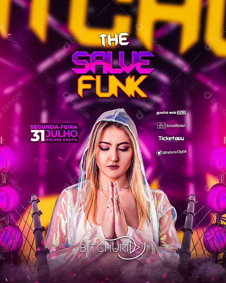 The Salve Funk Flyer Social Media PSD Editável