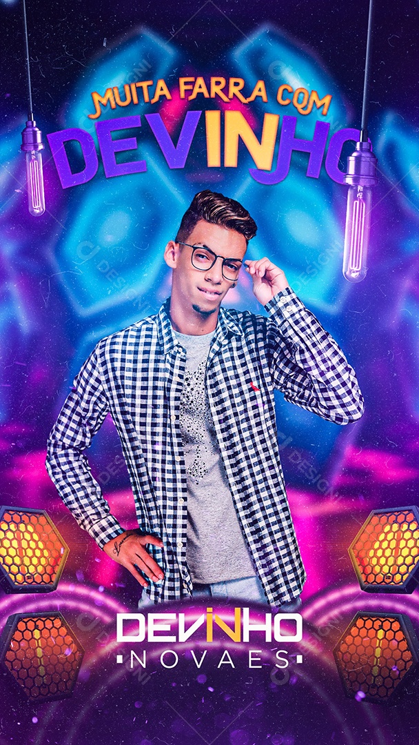 Story Muita Farra Com Devinho Flyer Social Media PSD Editável