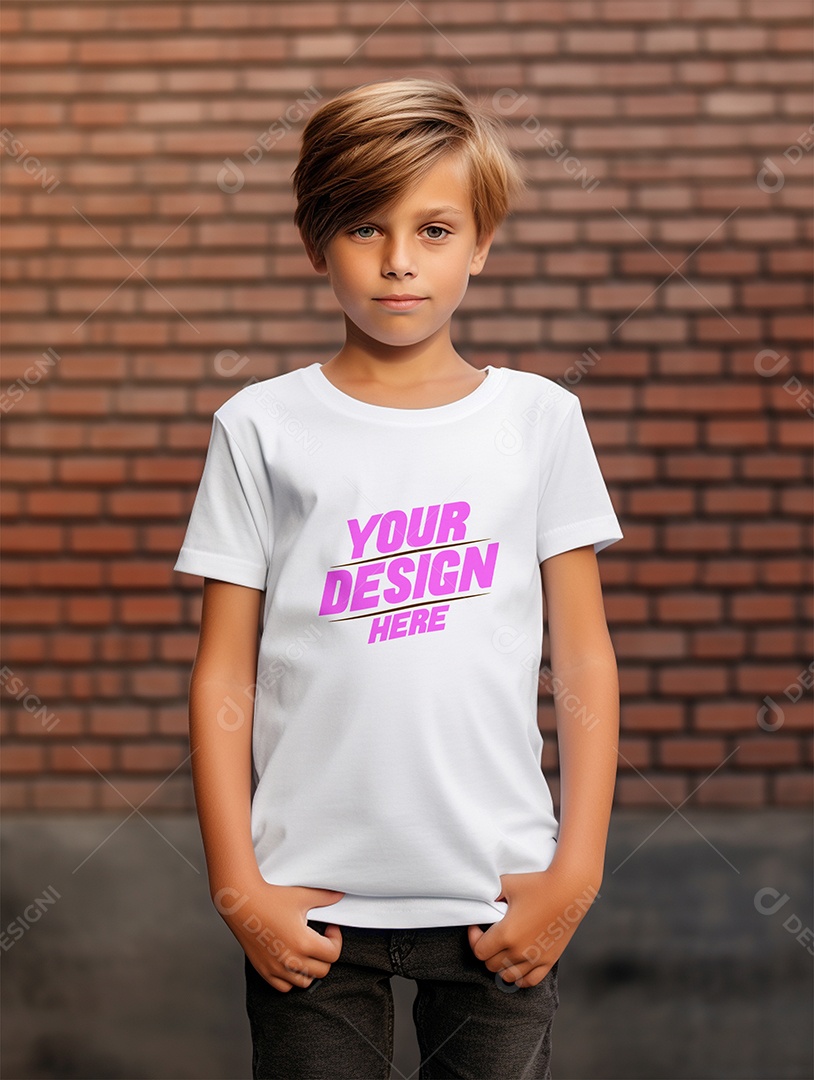 Mockup De Camisa Masculina T-Shirt PSD Editável