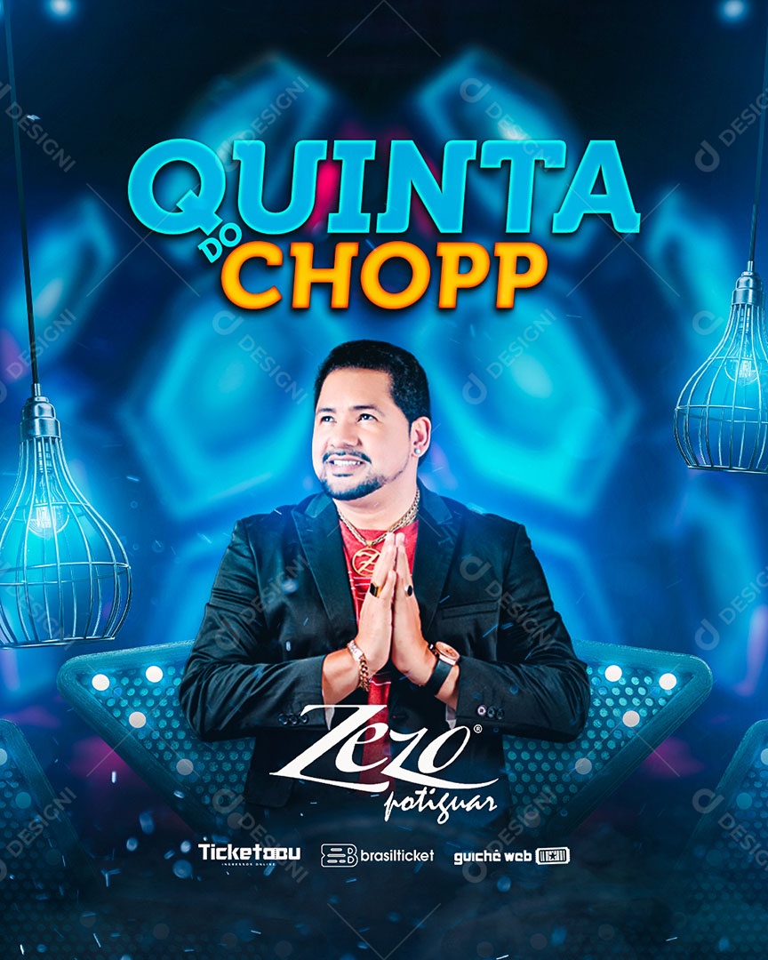 Quinta Do Chopp Flyer Zezo Social Media PSD Editável