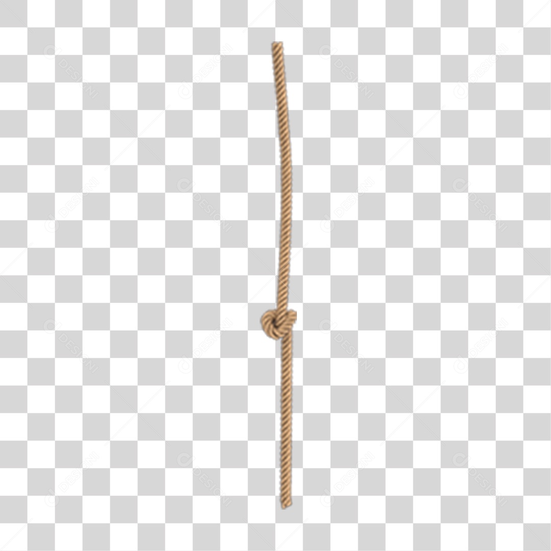 Elemento 3D Corda Entrelaçada Para Composição PNG Transparente