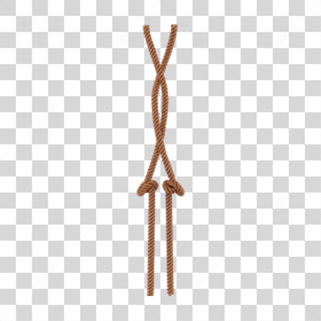 Elemento 3D Corda Entrelaçada Para Composição PNG Transparente