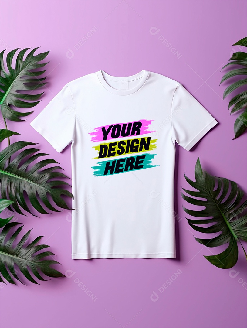 Mockup de Camiseta Branca PSD Editável