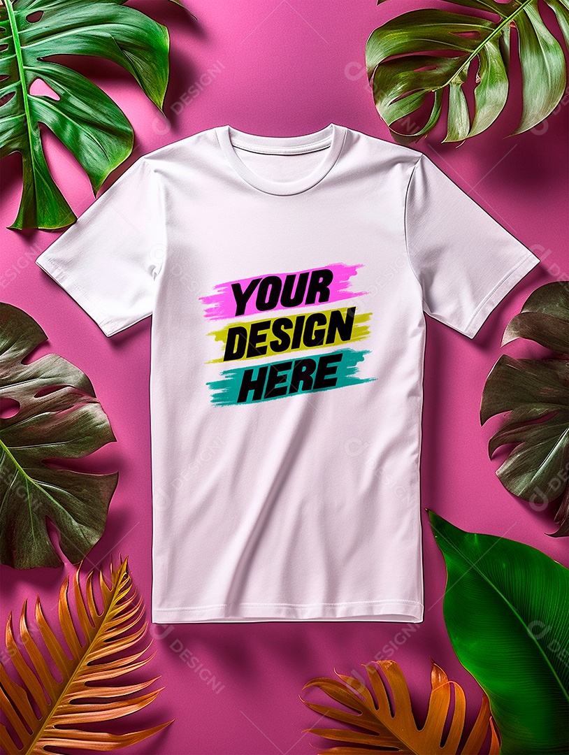 White PSD Shirt Mockup Editable