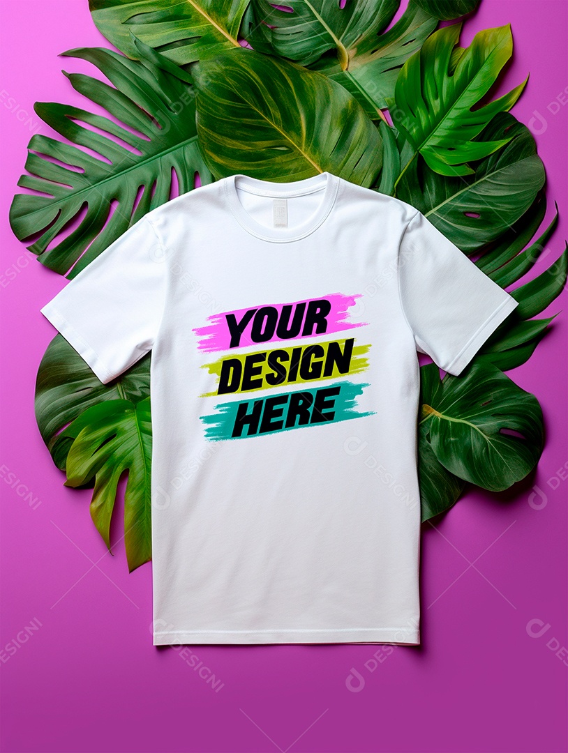 Mockup de Camiseta Branca PSD Editável