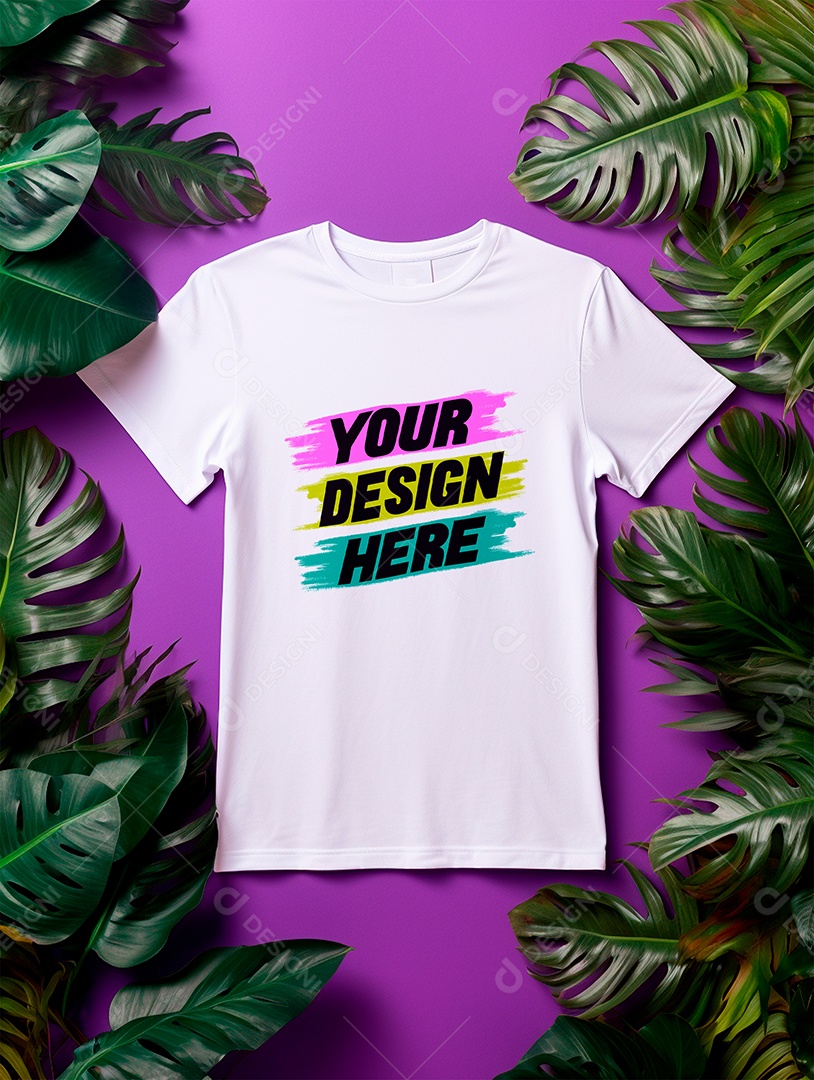 Mockup de Camiseta Branca PSD Editável