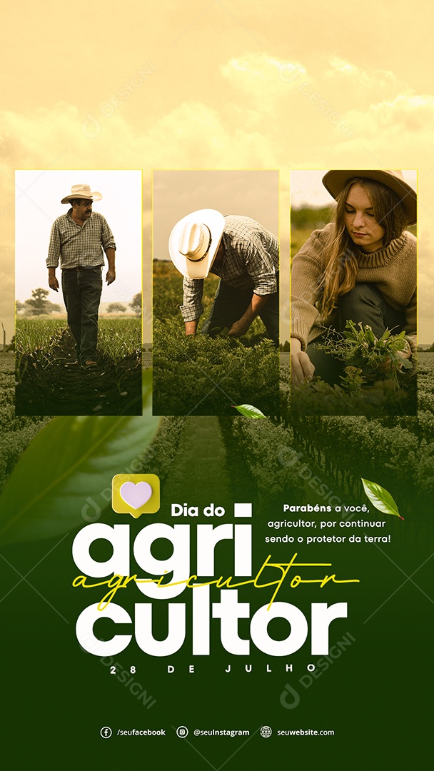 Story Dia do Agricultor Social Media PSD Editável