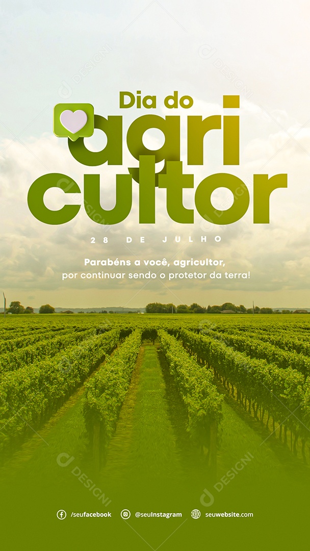 Story Dia do Agricultor Social Media PSD Editável