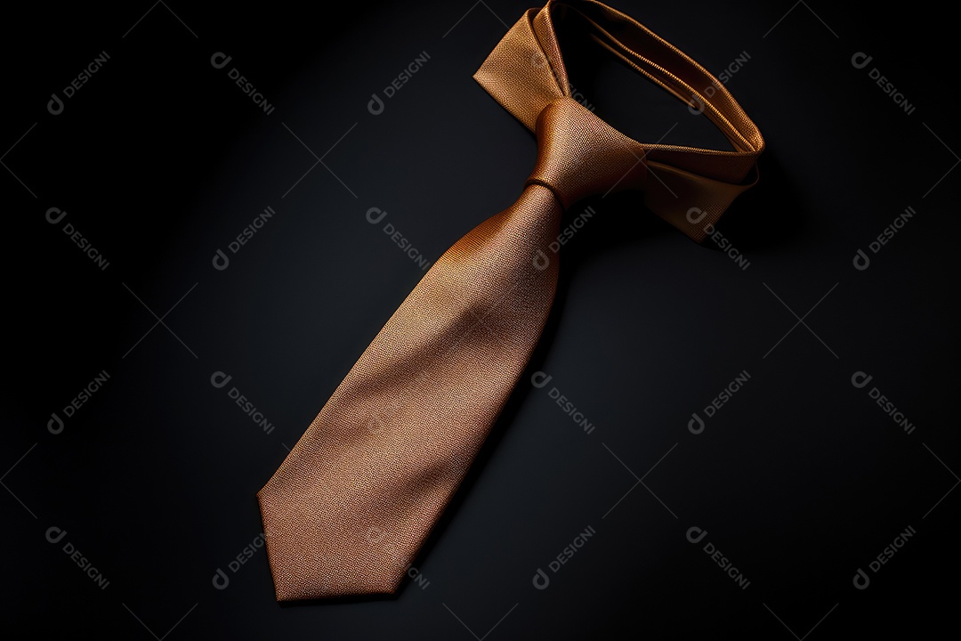 Gravata sobre fundo escuro