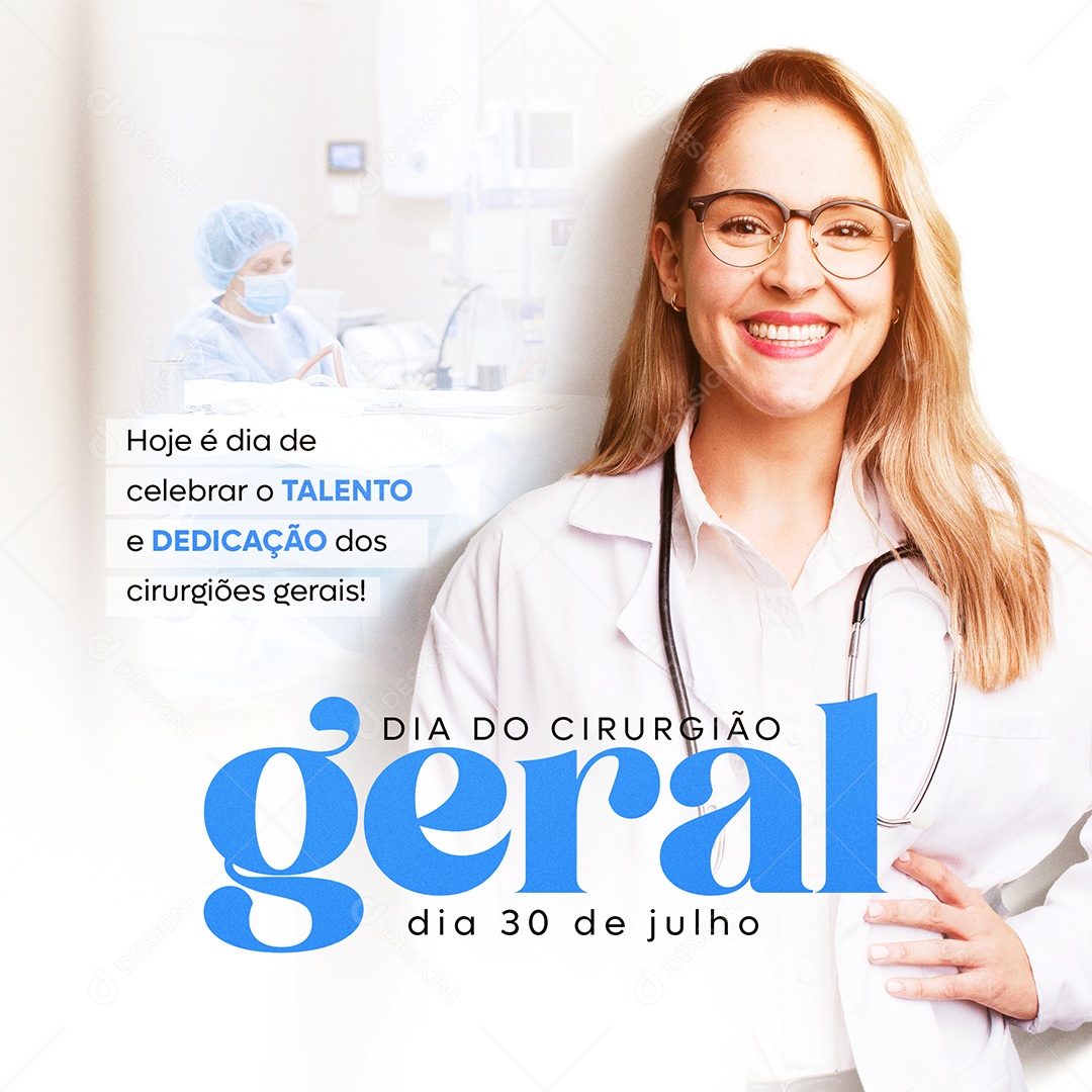 Dia Do Cirurgião Geral Social Media PSD Editável