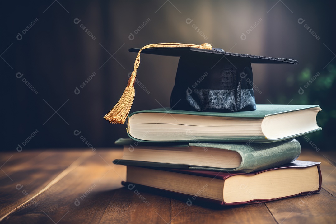 Livros empilhados, conceito dia do estudante