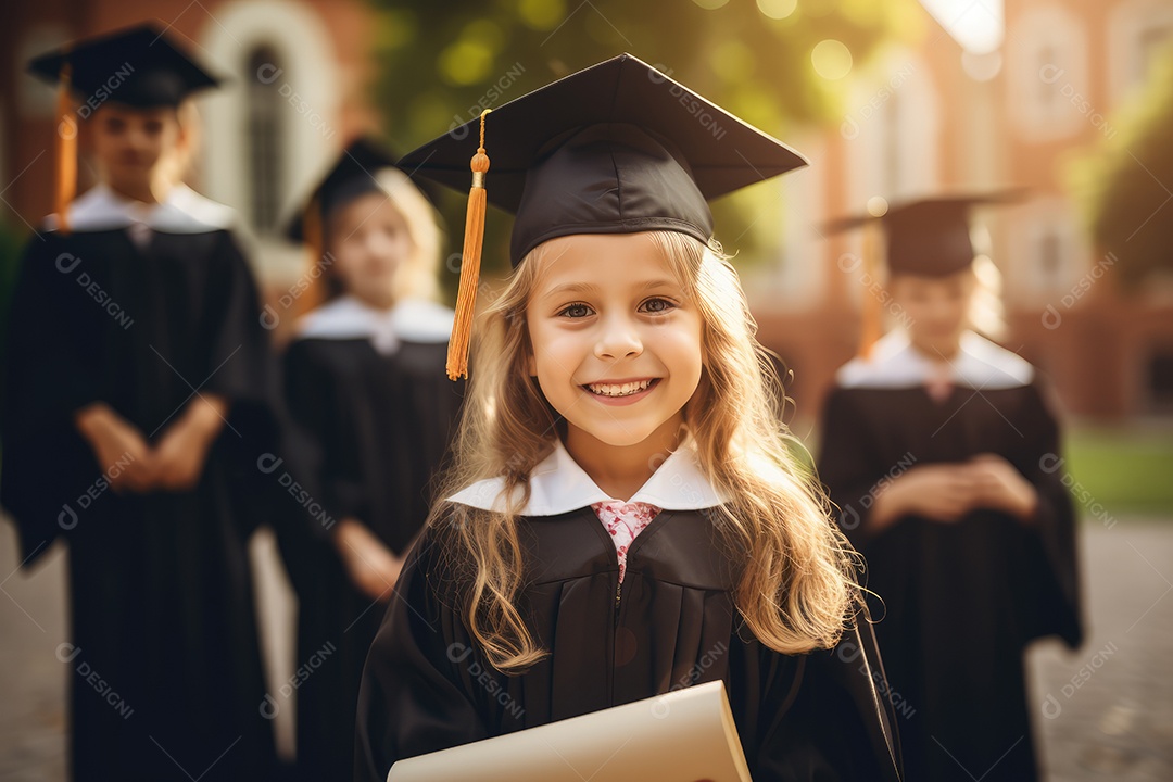 Alunos sorridentes, conceito dia do estudante