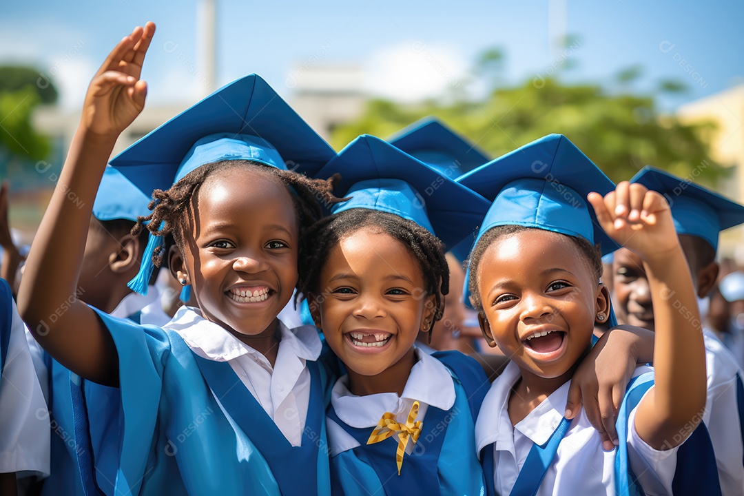 Alunos sorridentes, conceito dia do estudante