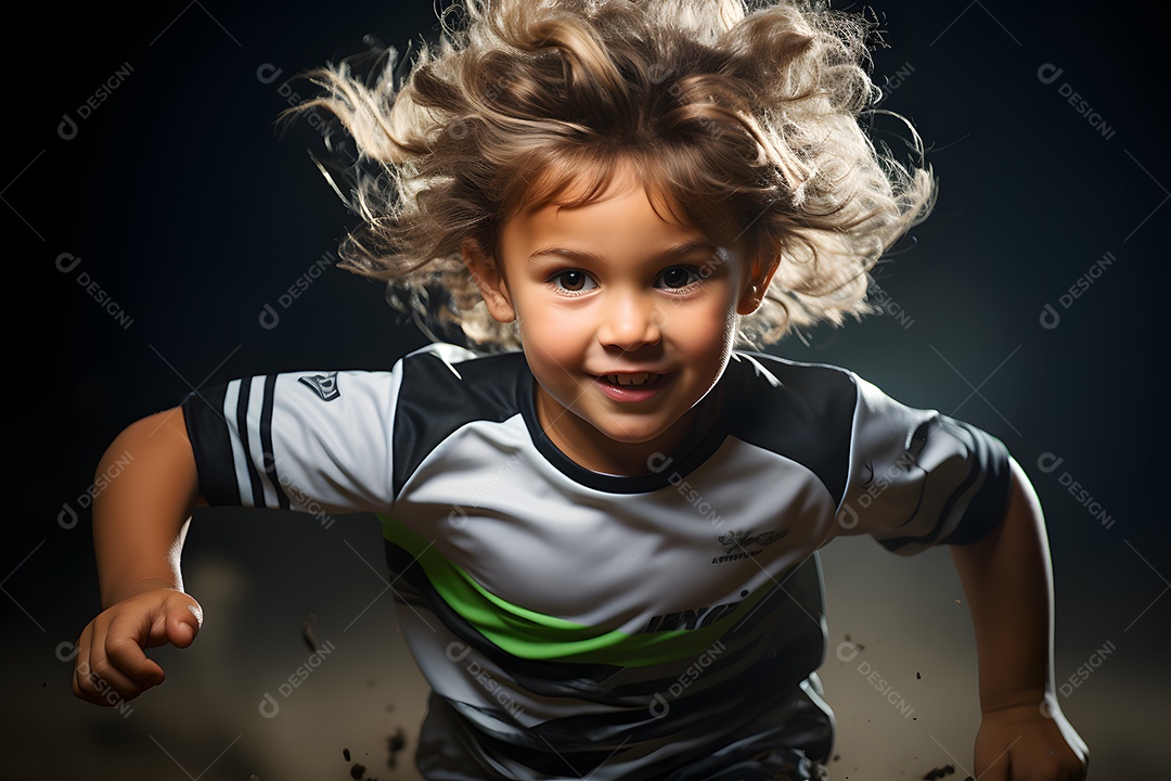 Menino jogador de futebol