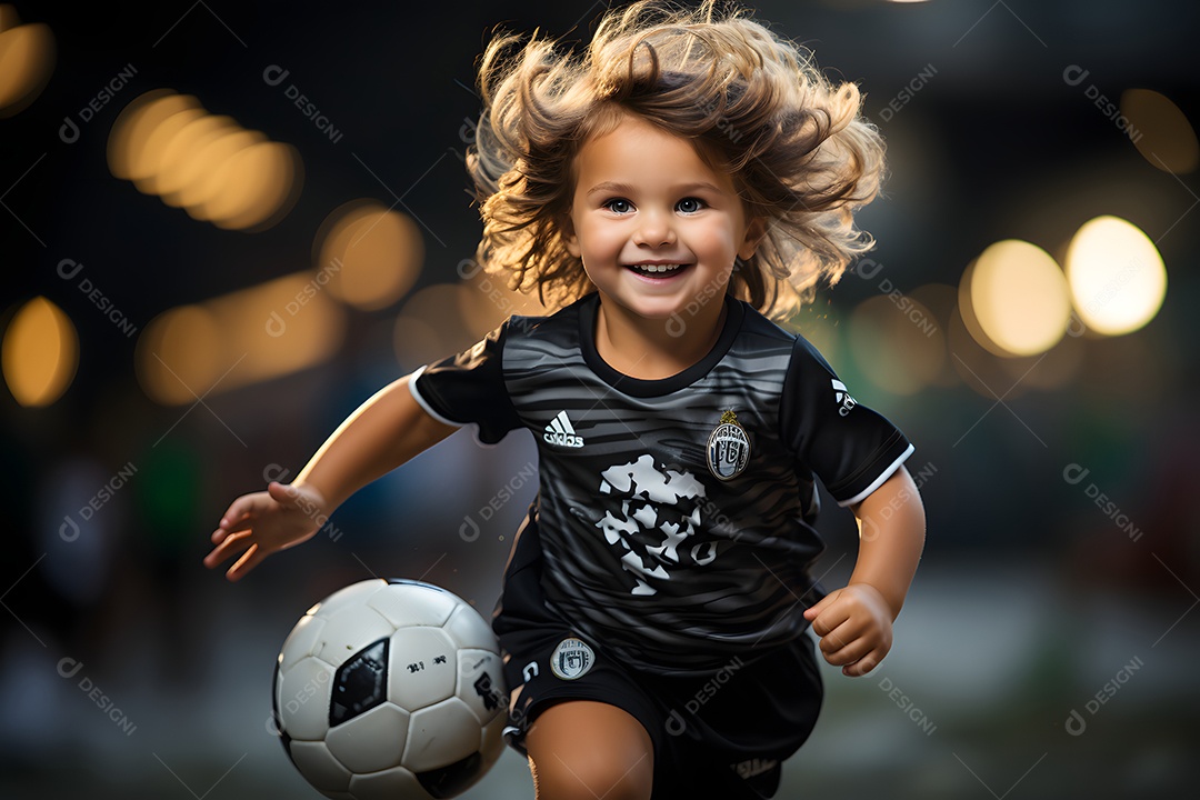 Menino jogador de futebol