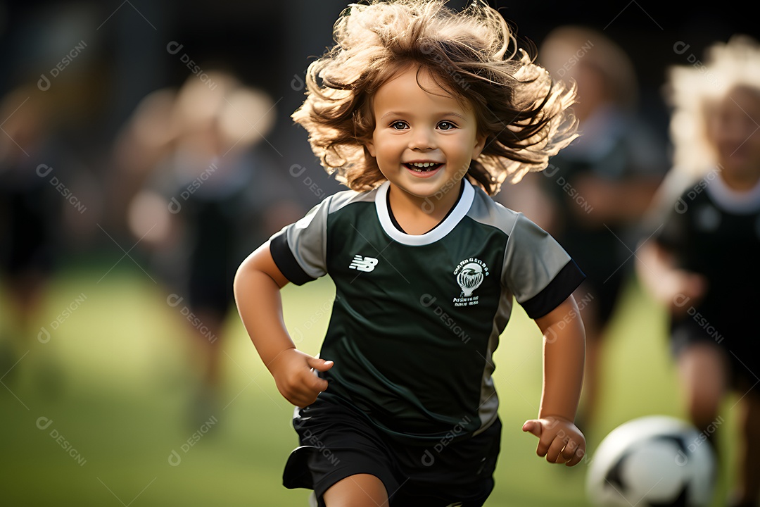 Menino jogador de futebol
