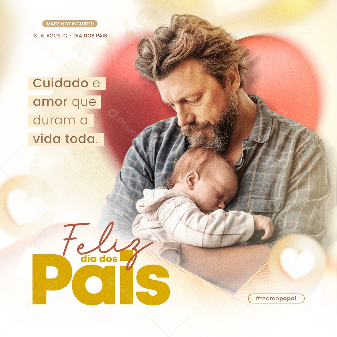 Feliz dia dos Pais Social Media PSD Editável