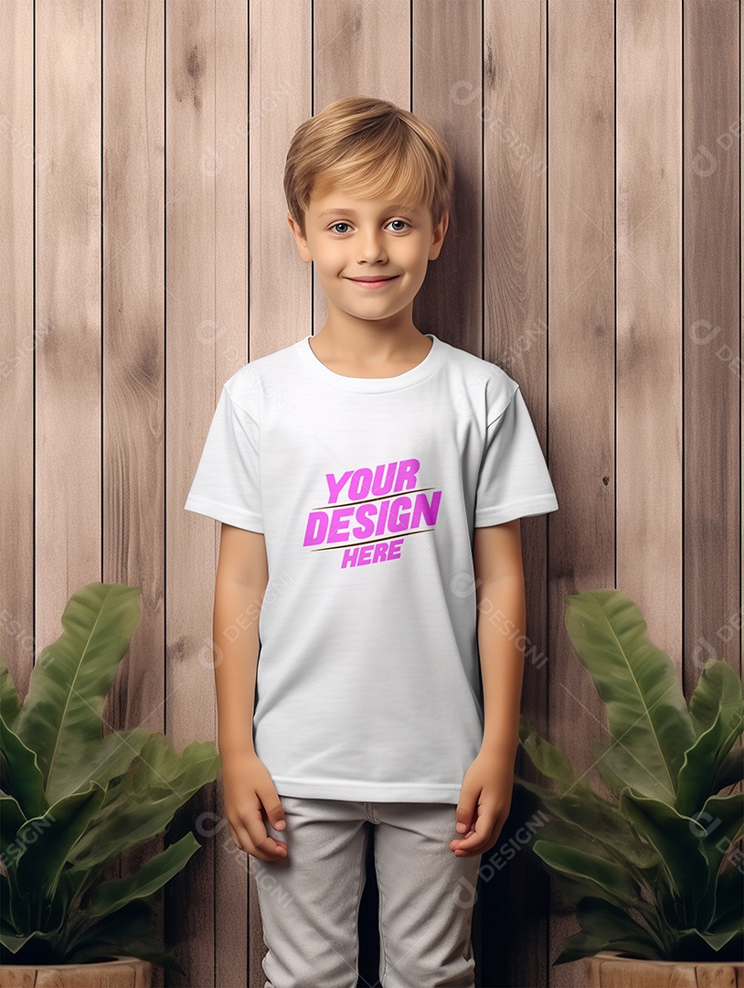 Mockup De Camisa Masculina T-Shirt PSD Editável