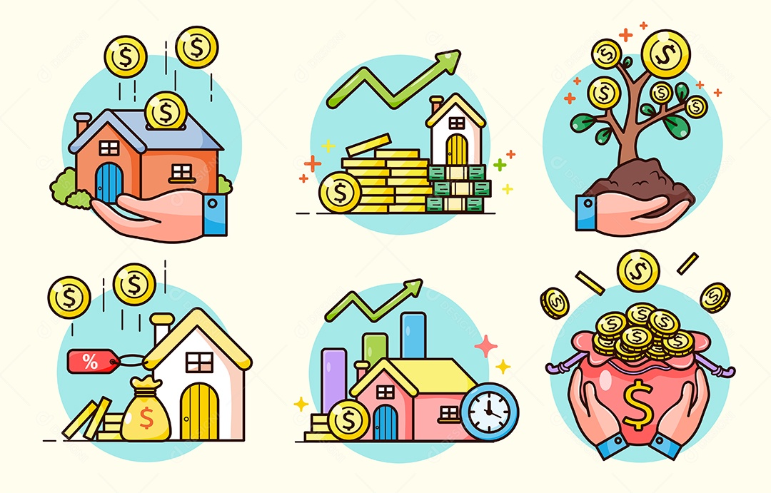 Financias Ilustração Vetor EPS