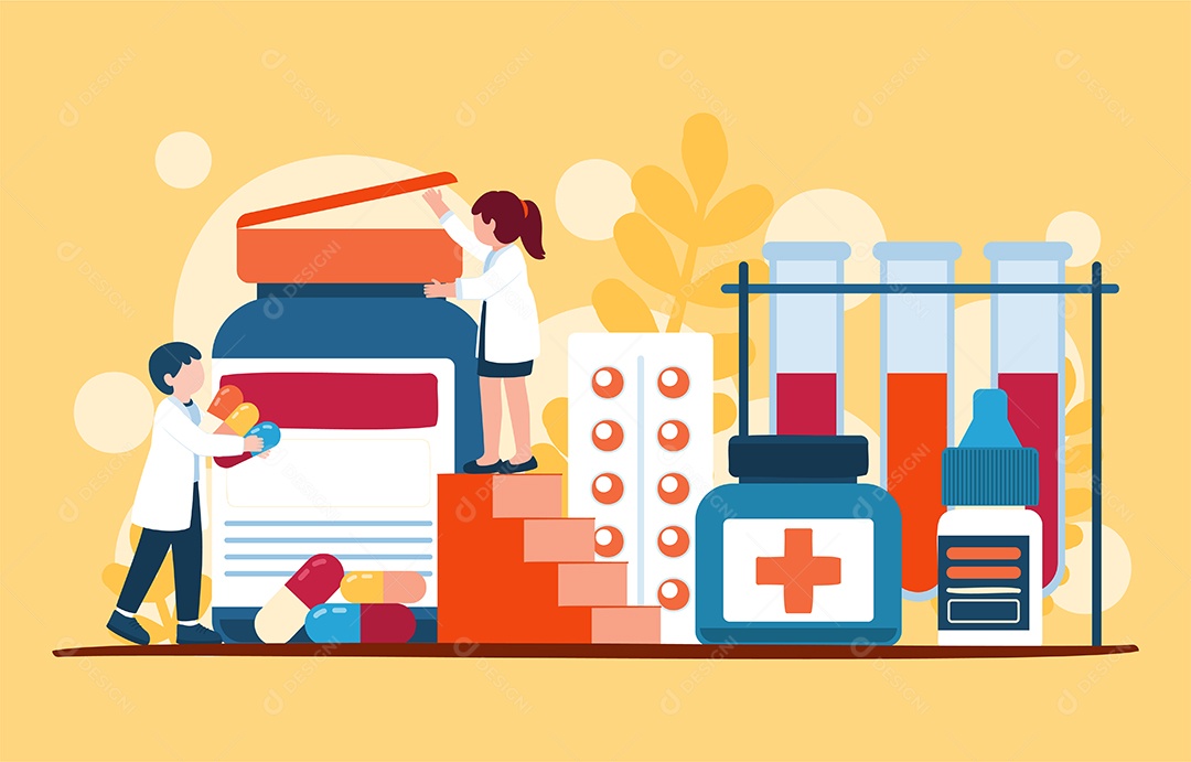 Ilustração do Dia Mundial da Saúde Vetor EPS