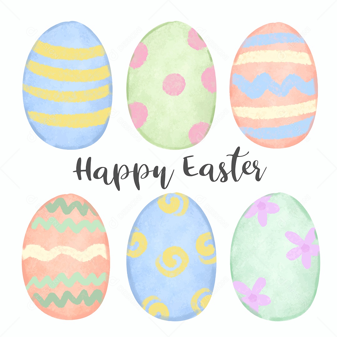 Coelho da Páscoa Ilustrações Vetor EPS