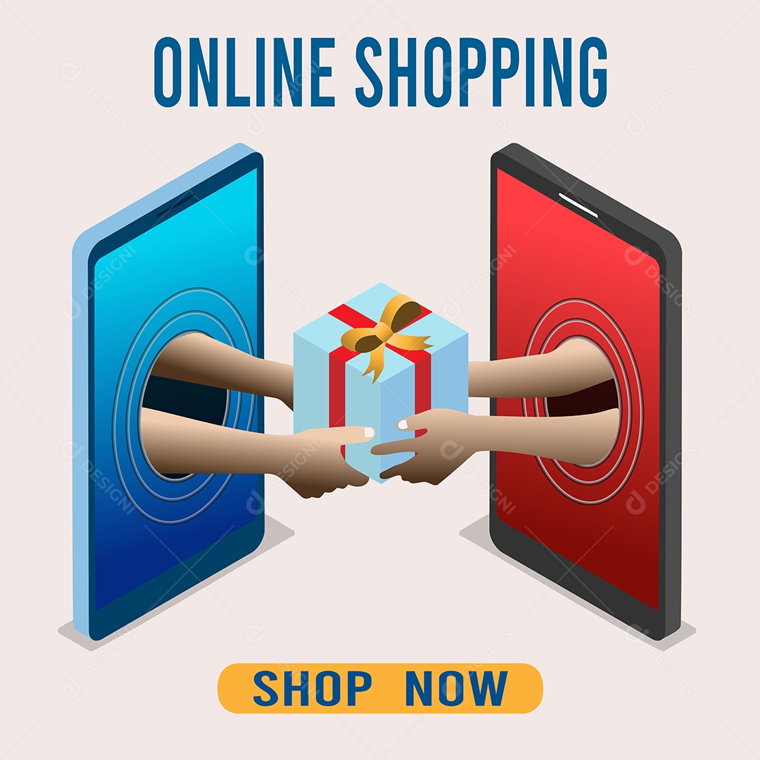 Processo de Compras Online Ilustração Vetor EPS