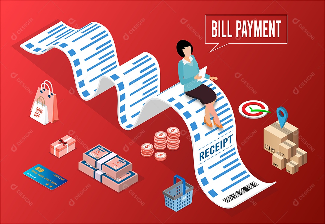 Processo de Compras Online Ilustração Vetor EPS