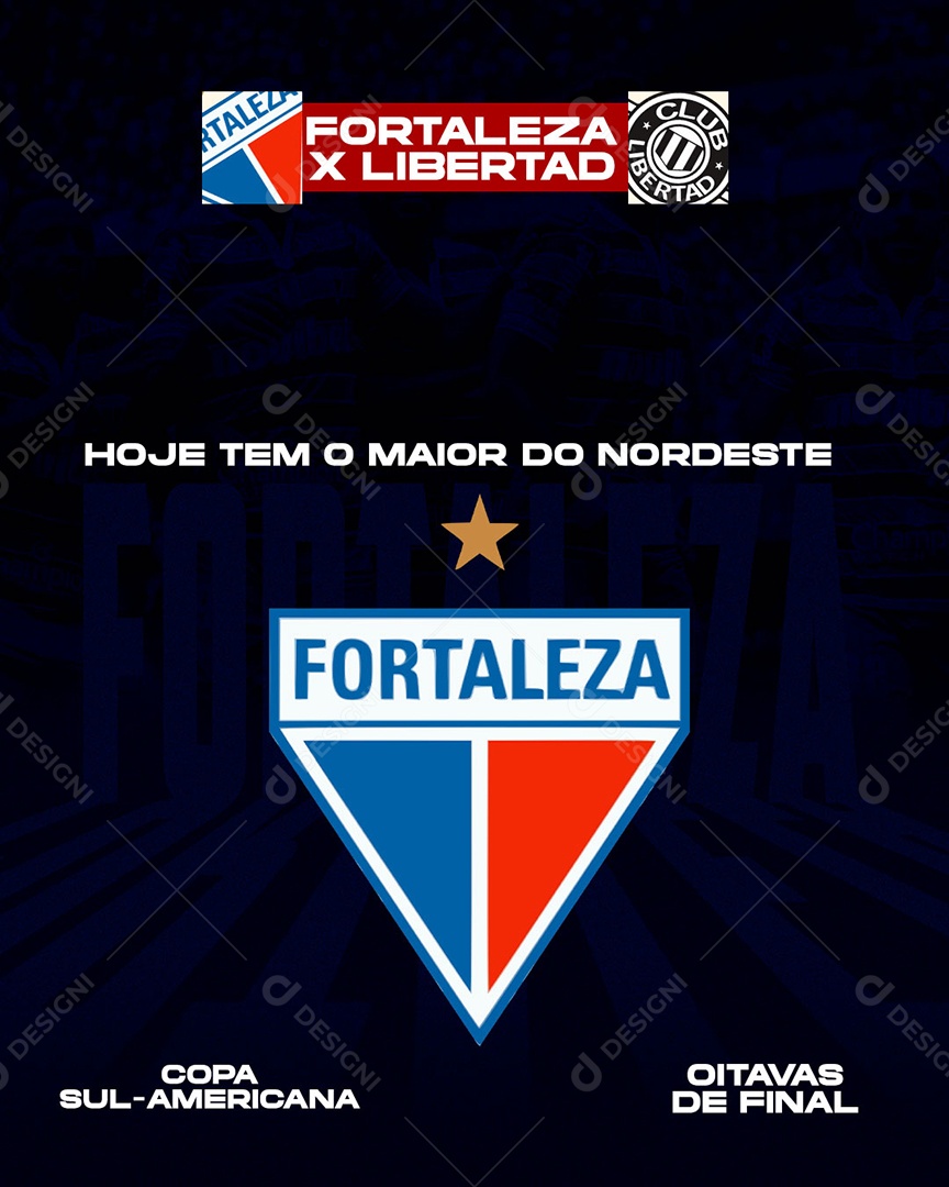 Maior Do Nordeste Fortaleza X Libertad Social Media PSD Editável