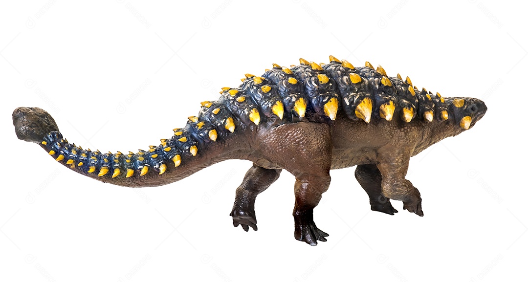 Belo dinossauro sobre fundo isolado