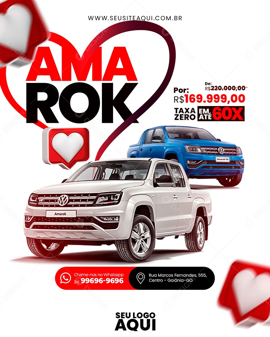 Feed Amarok Concessionária Social Media PSD Editável