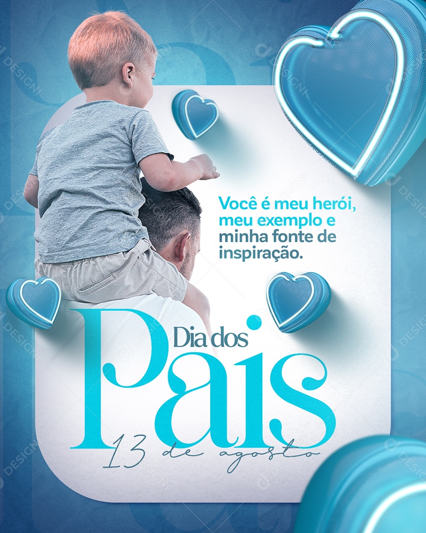 Mês Dos Pais Social Media PSD Editável