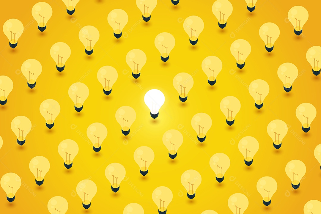 Empresário saltando de lâmpada velha para nova lâmpada Ilustração Vetor EPS