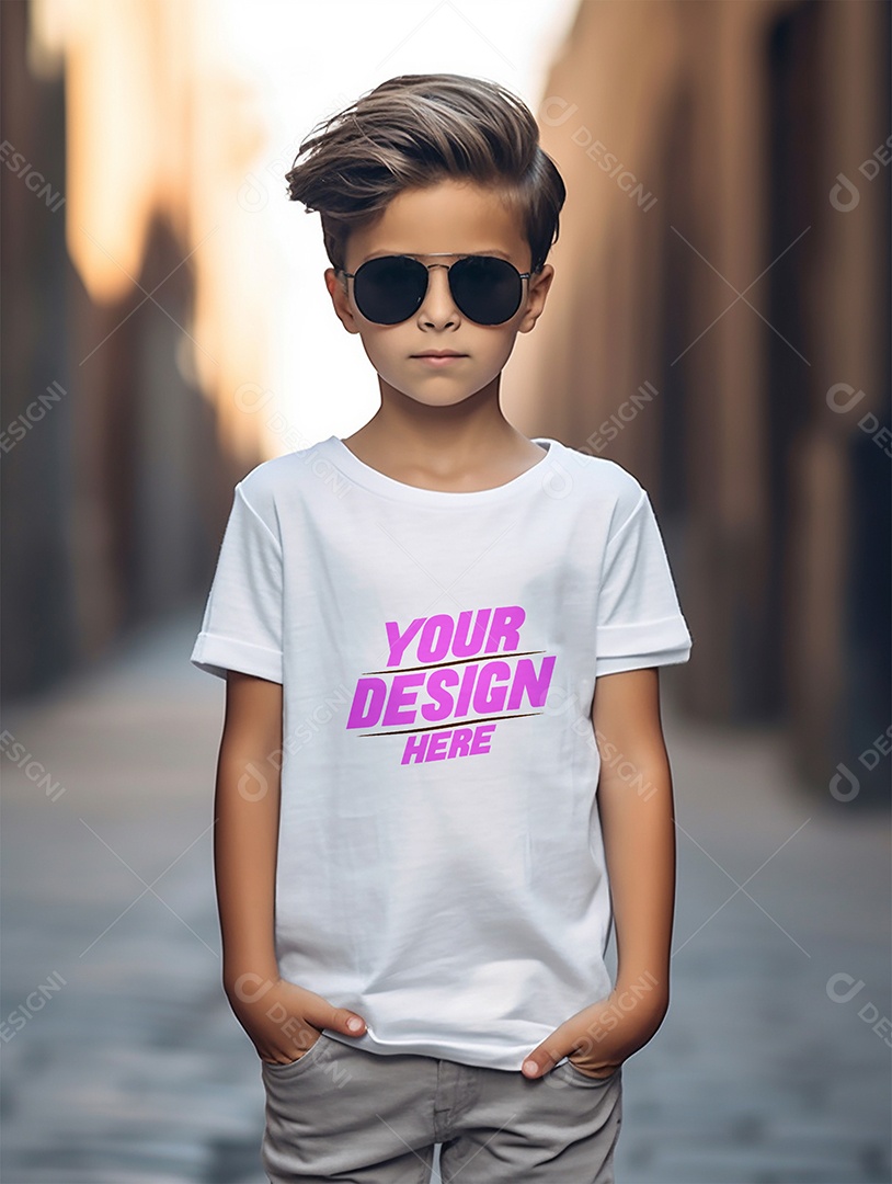 Mockup De Camisa Masculina T-Shirt PSD Editável