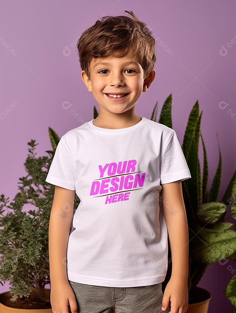 Mockup De Camisa Masculina T-Shirt PSD Editável