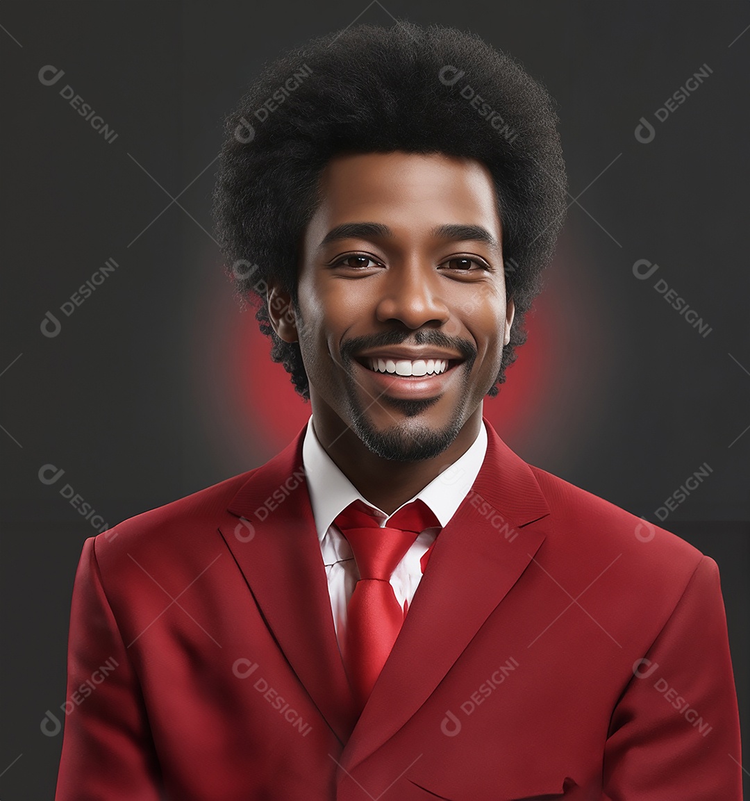 Homem negro sorridente