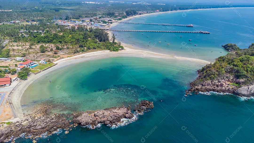 Miradouro da Praia de Pattaya na cidade de Pattaya Chonburi Tailândia
