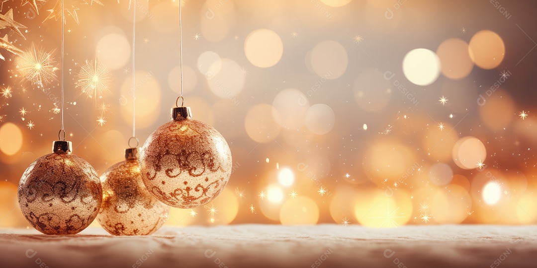 Background de ornamentação de natal