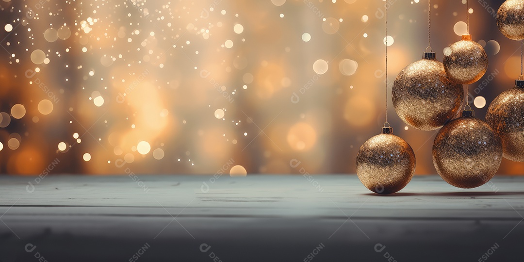 Background de ornamentação de natal