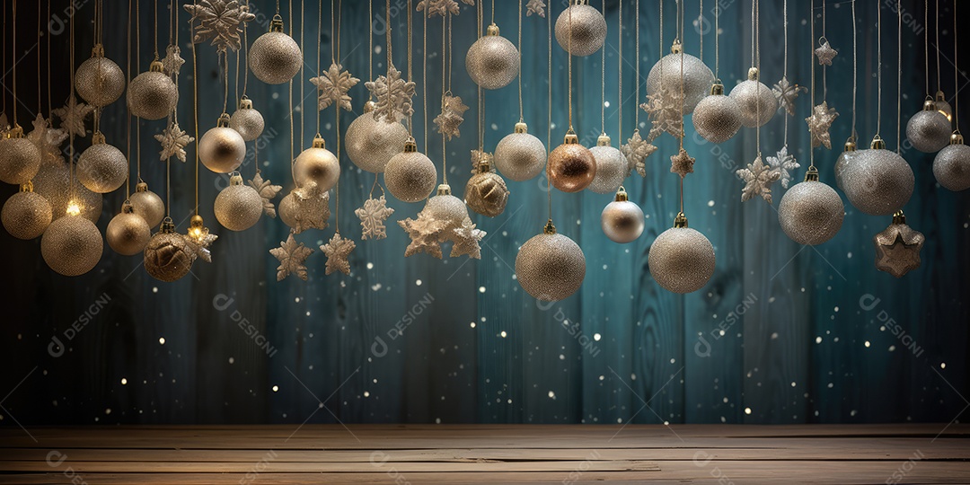 Background de ornamentação de natal