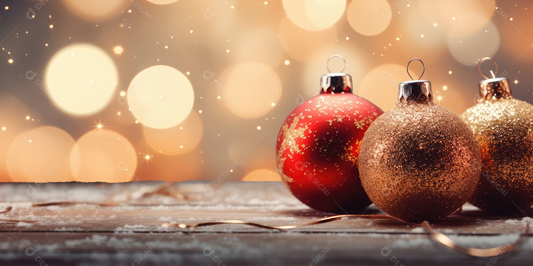 Background de ornamentação de natal