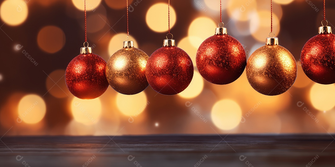 Background de ornamentação de natal