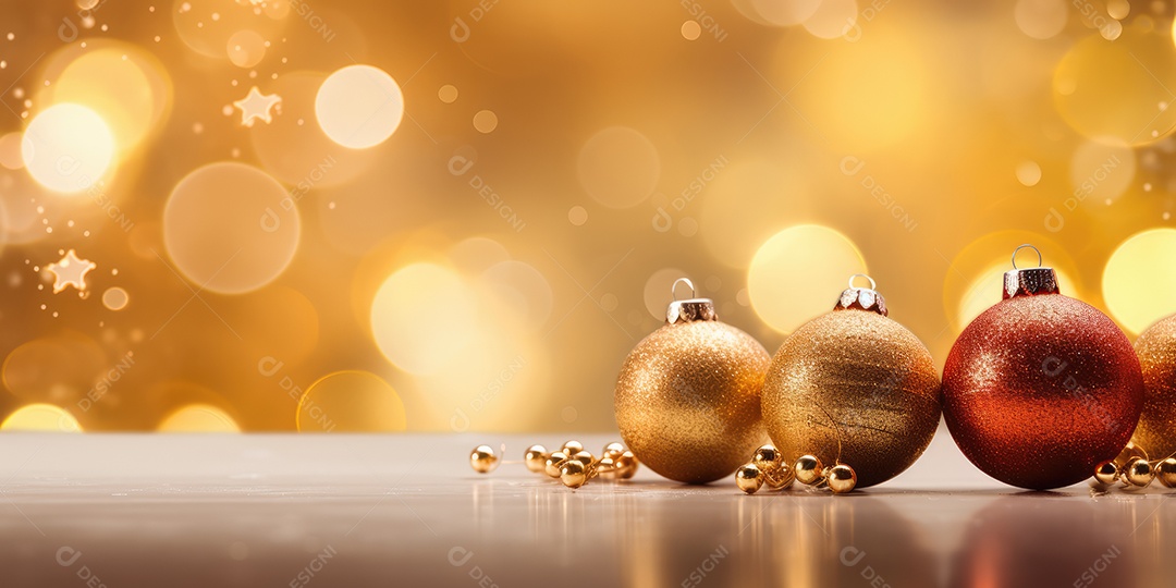 Background de ornamentação de natal