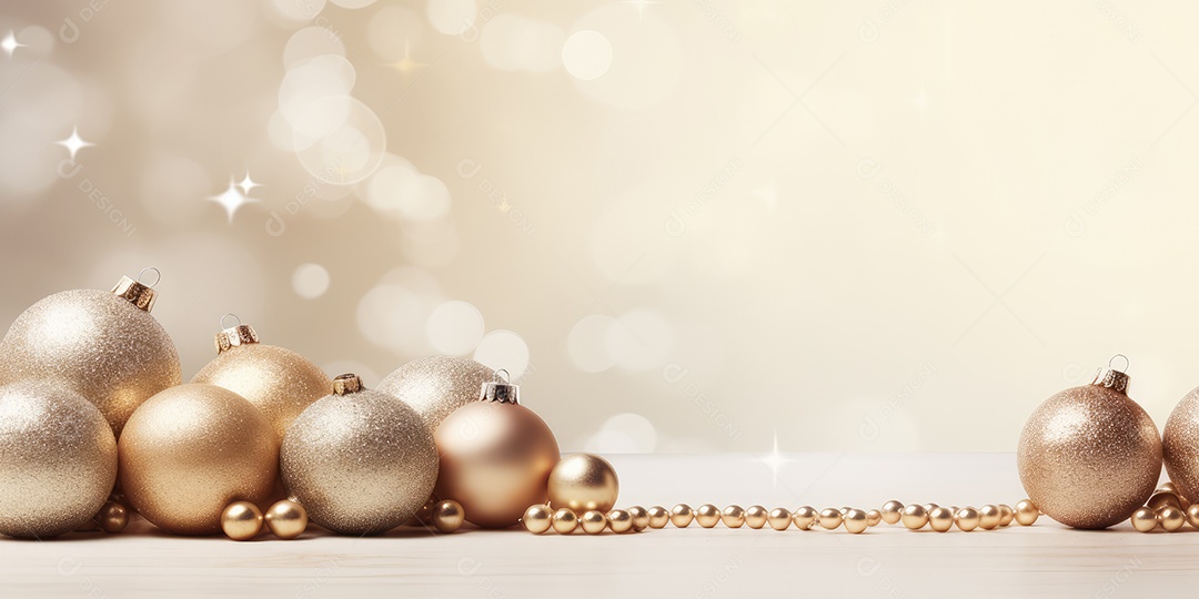 Background de ornamentação de natal