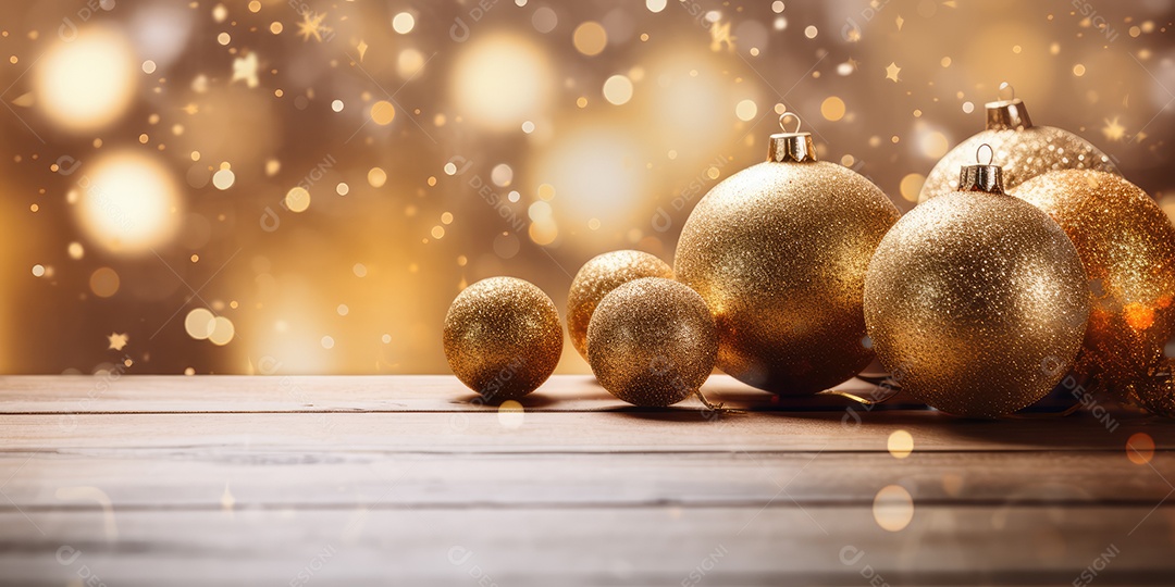 Background de ornamentação de natal