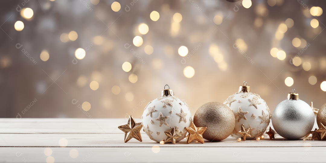 Background de ornamentação de natal