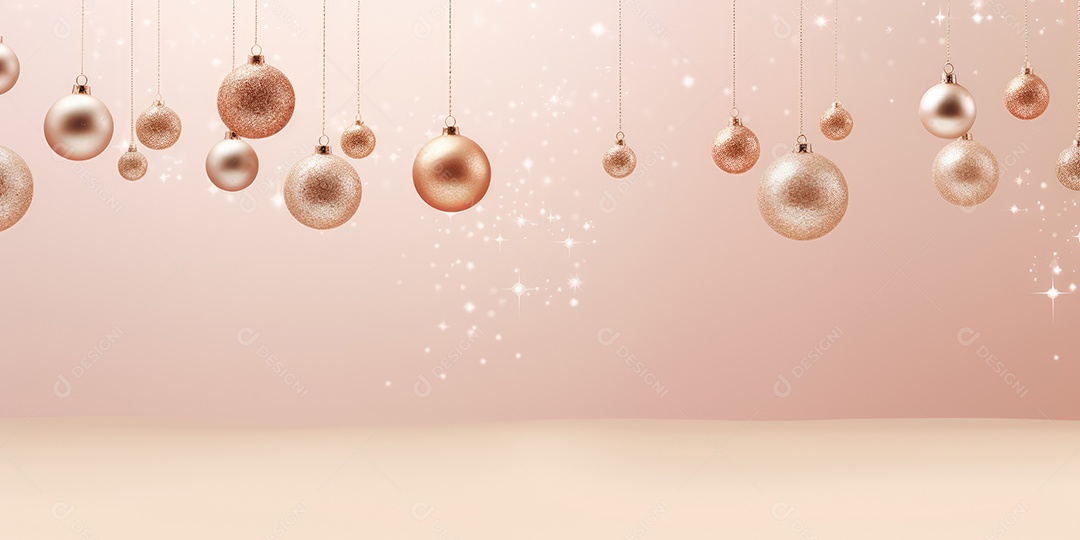 Background de ornamentação de natal