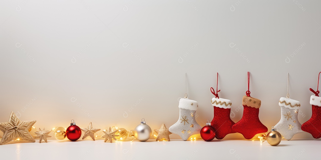 Background de ornamentação de natal