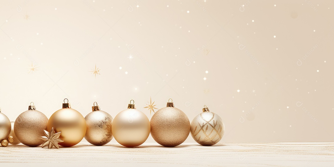 Background de ornamentação de natal