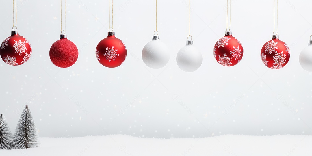 Background de ornamentação de natal